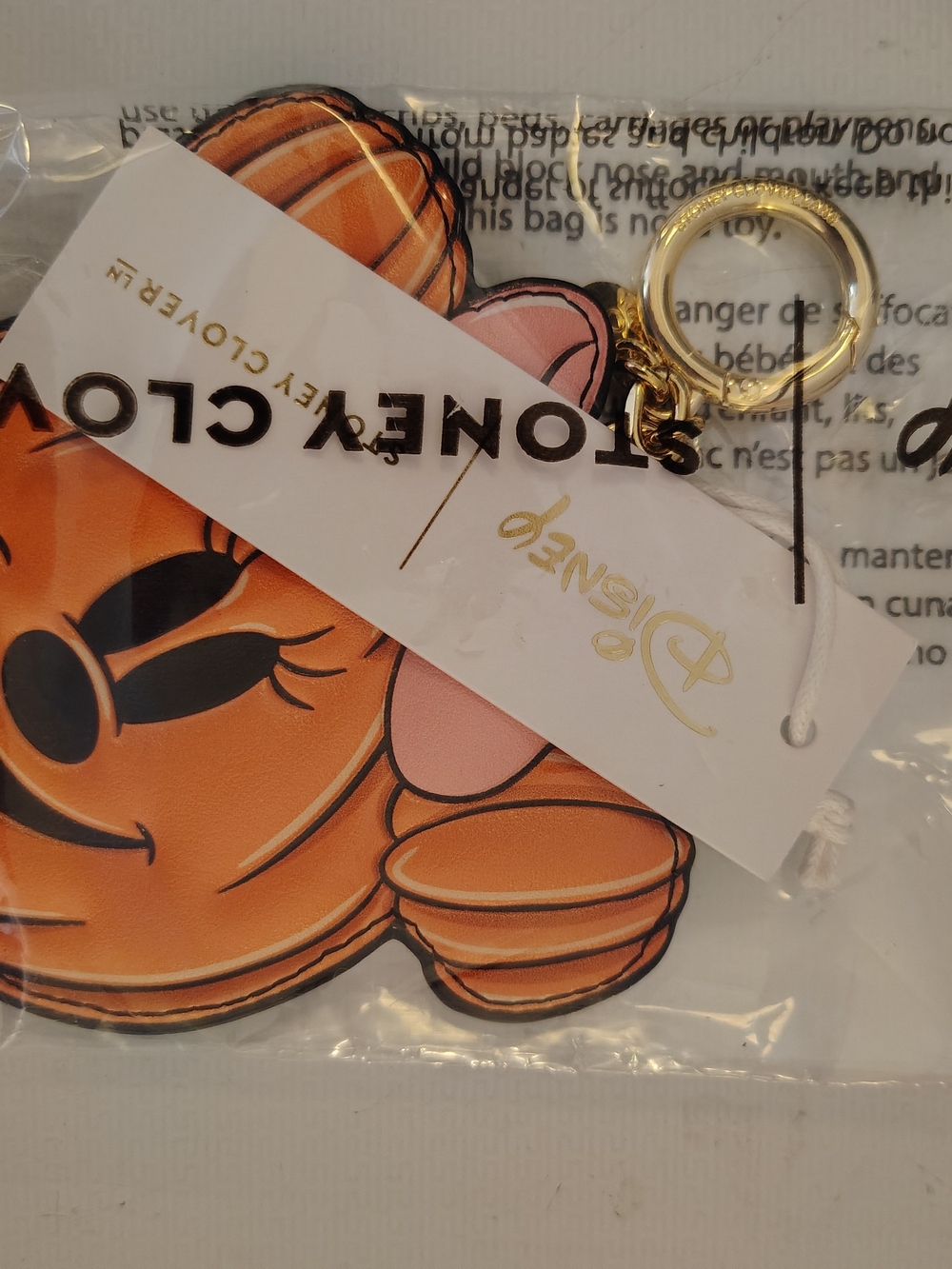 Disney Stoney Clover Lane Minnie Pumpkin Keychain Halloween